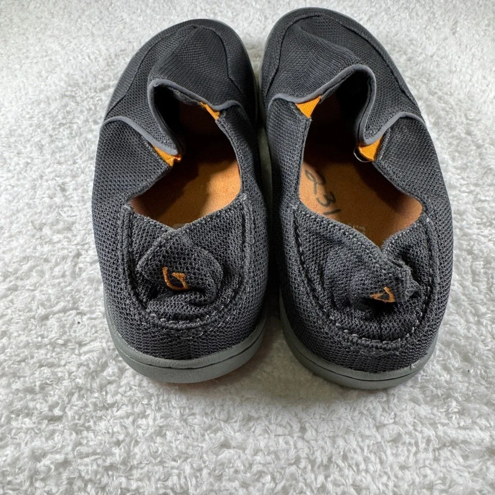 OluKai Nohea Mesh Loafers Shoes Dark Shadow‎ Gray 10188-4242 Men's Size 9